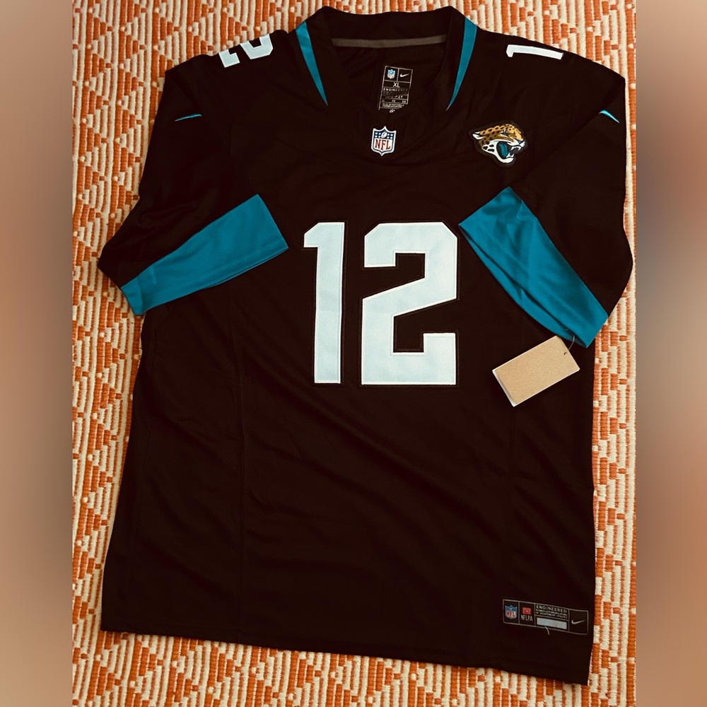 Jacksonville Jaguars #12 Travis Hunter Black Jersey Sz:XLarge